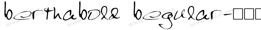 berthabold begular字体转换